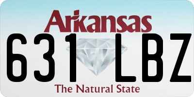 AR license plate 631LBZ