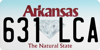 AR license plate 631LCA