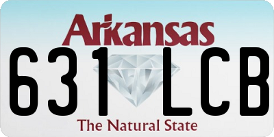 AR license plate 631LCB