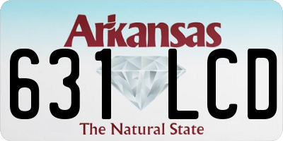 AR license plate 631LCD