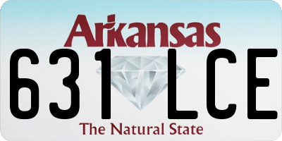 AR license plate 631LCE