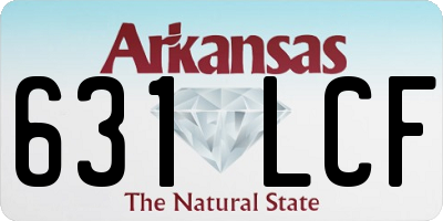 AR license plate 631LCF