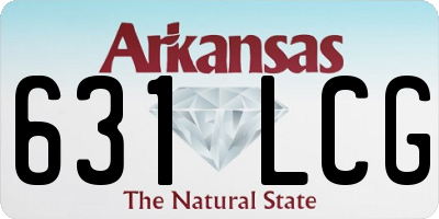 AR license plate 631LCG