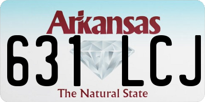 AR license plate 631LCJ