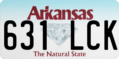 AR license plate 631LCK