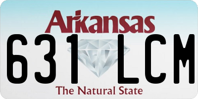 AR license plate 631LCM