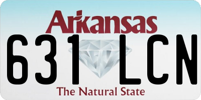 AR license plate 631LCN