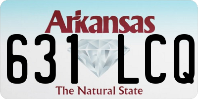 AR license plate 631LCQ