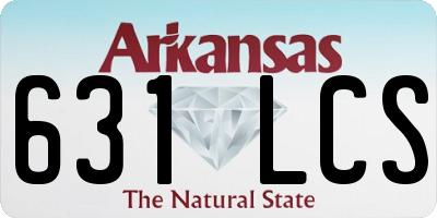 AR license plate 631LCS
