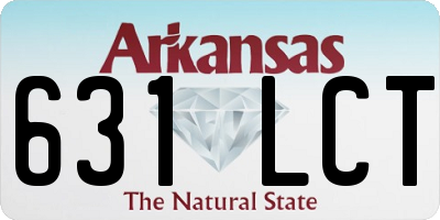 AR license plate 631LCT