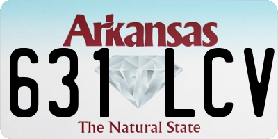 AR license plate 631LCV