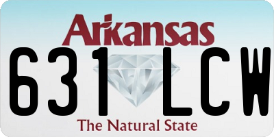 AR license plate 631LCW