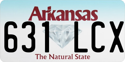 AR license plate 631LCX