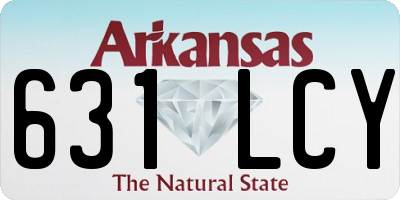 AR license plate 631LCY