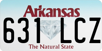 AR license plate 631LCZ