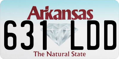 AR license plate 631LDD