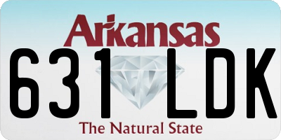 AR license plate 631LDK