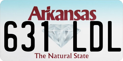 AR license plate 631LDL