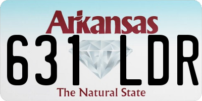 AR license plate 631LDR