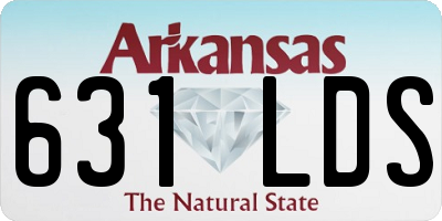 AR license plate 631LDS