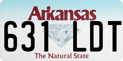 AR license plate 631LDT