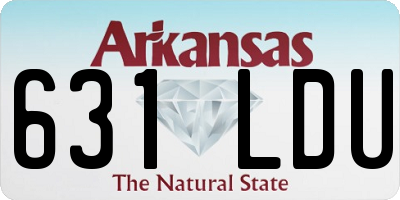 AR license plate 631LDU