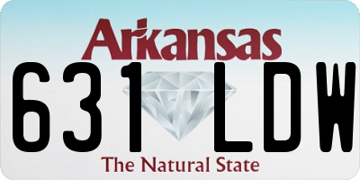 AR license plate 631LDW