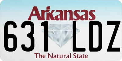 AR license plate 631LDZ