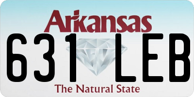 AR license plate 631LEB