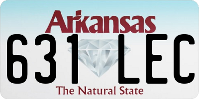 AR license plate 631LEC