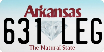 AR license plate 631LEG
