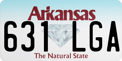 AR license plate 631LGA