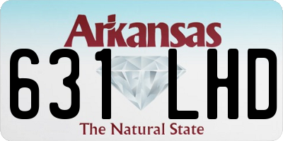 AR license plate 631LHD