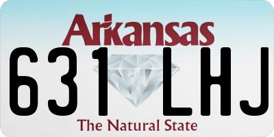 AR license plate 631LHJ