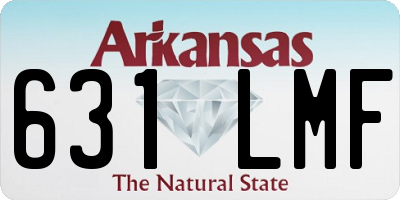 AR license plate 631LMF