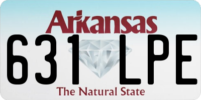 AR license plate 631LPE