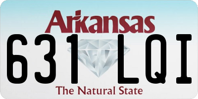 AR license plate 631LQI