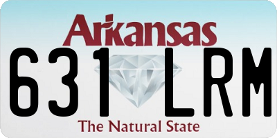 AR license plate 631LRM