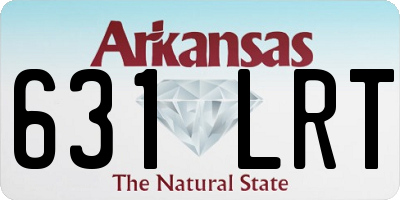 AR license plate 631LRT