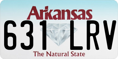 AR license plate 631LRV