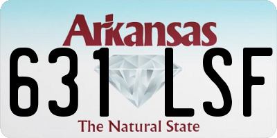 AR license plate 631LSF