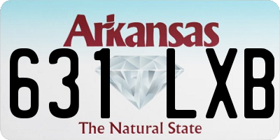 AR license plate 631LXB