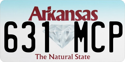 AR license plate 631MCP