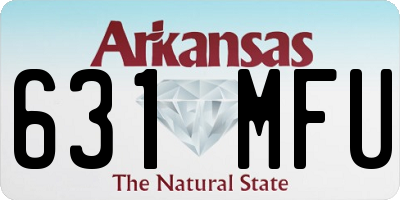 AR license plate 631MFU
