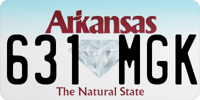 AR license plate 631MGK