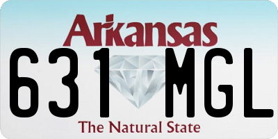 AR license plate 631MGL