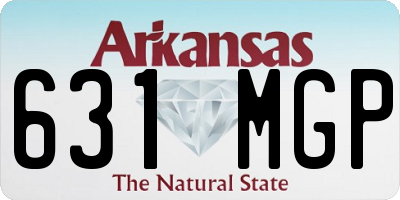 AR license plate 631MGP