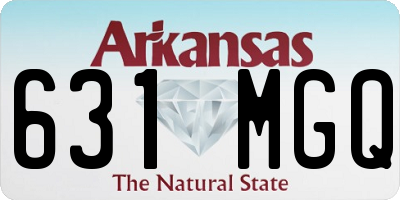 AR license plate 631MGQ