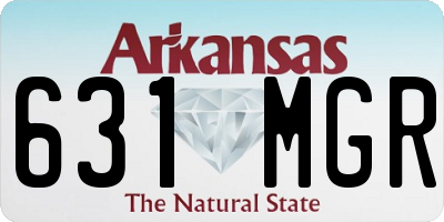 AR license plate 631MGR