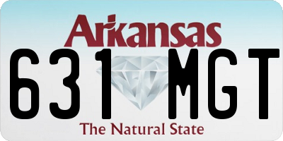 AR license plate 631MGT